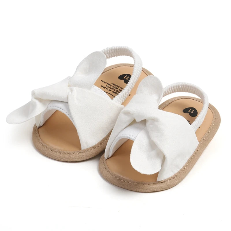 Adorable Bowknot Baby Sandals Non Slip Sole For First Walkers