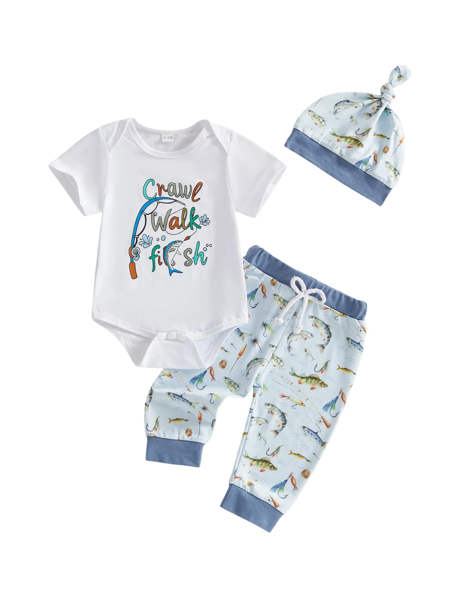 3-Piece Dinosaur Print Romper Set for Baby Girls Summer