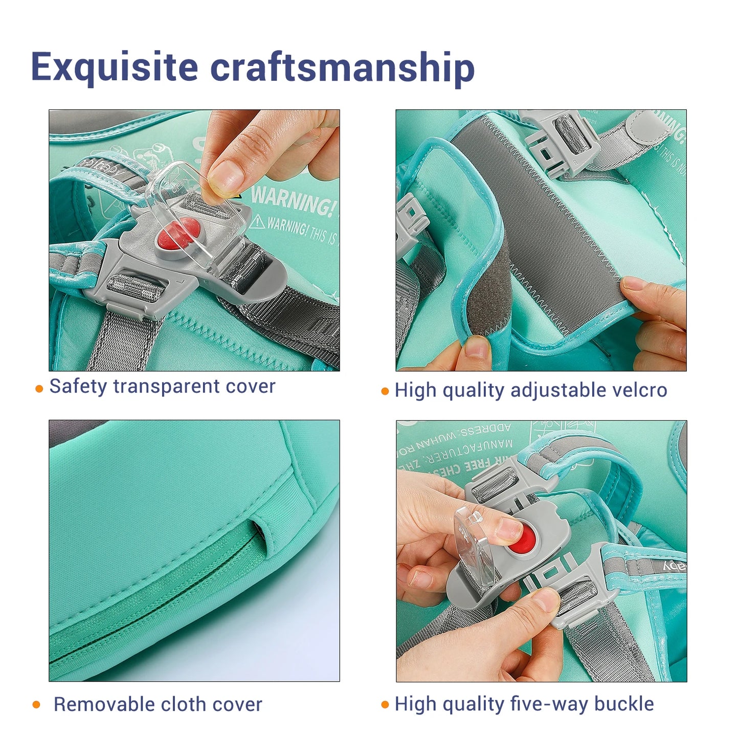 Mambobaby Baby Float With Sunshade Canopy And Crotch Strap