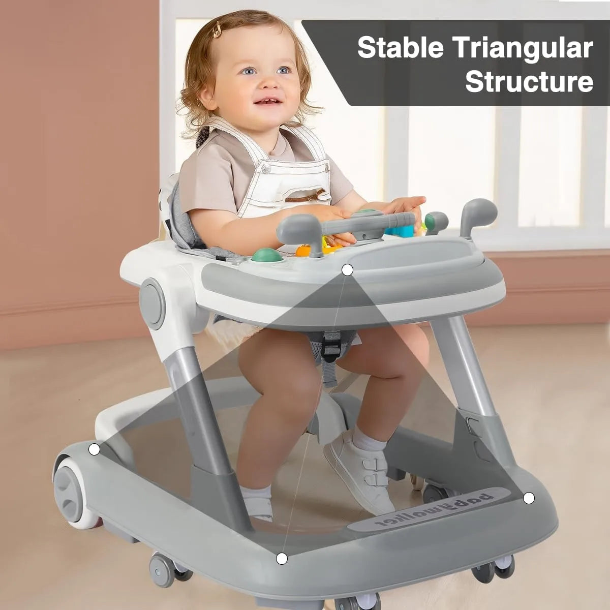 Ubravoo 2 In 1 Baby Walker With Removable Trays