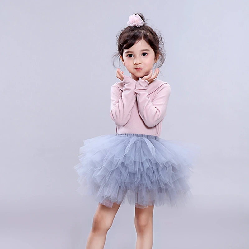 Zhejiang Baby Girls Tutu Fluffy Six Layers Princess Skirt