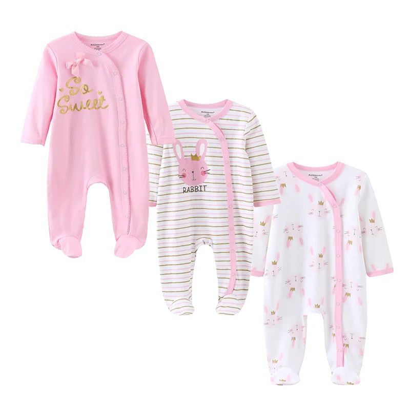 CN Fujian Baby Romper Set 3 Pcs Premium Cotton Soft