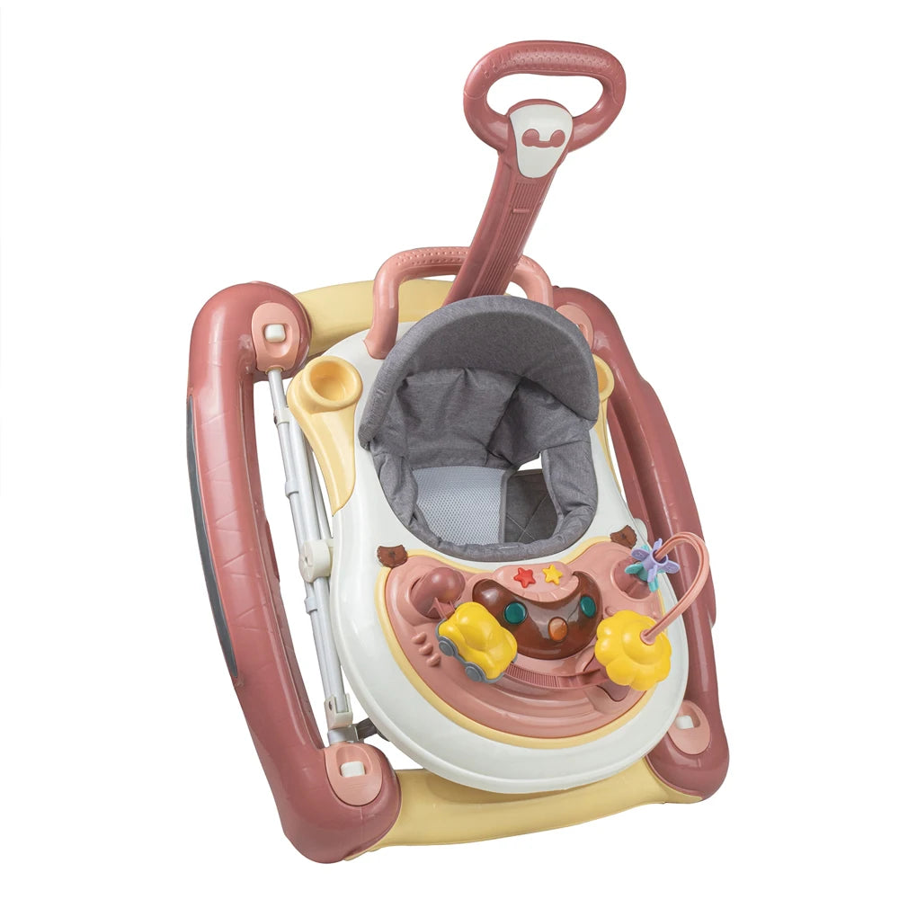 Foldable Baby Walker With Anti Roll And Universal Wheels