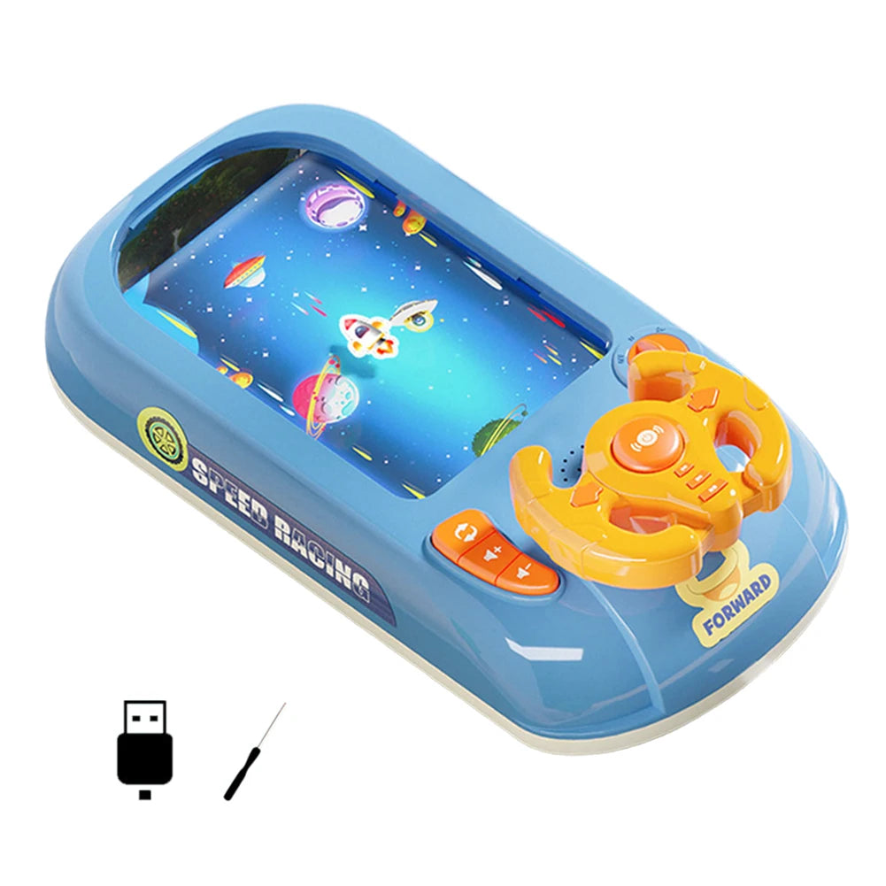 APWIKOGER Battery Operated Driving Simulator Toy Wheel