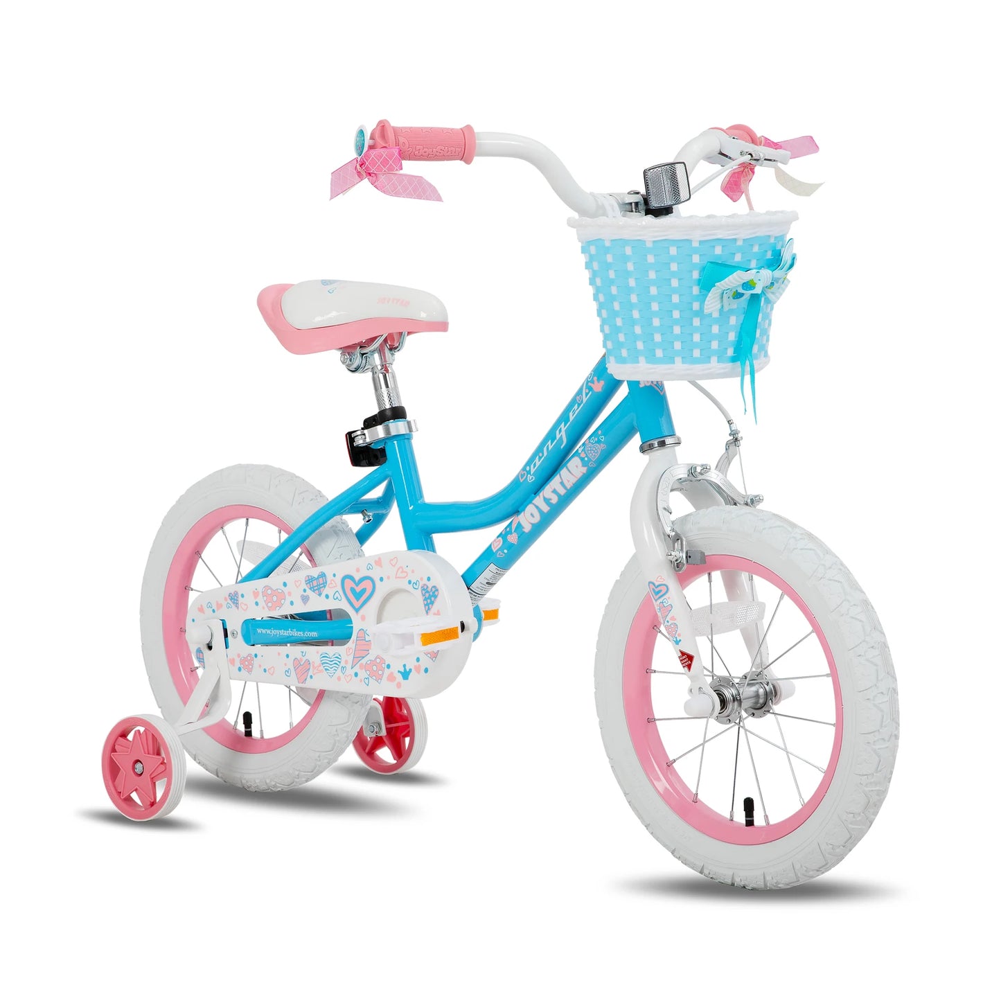 Joystar Kids Bike With Training Wheels And Front Basket
