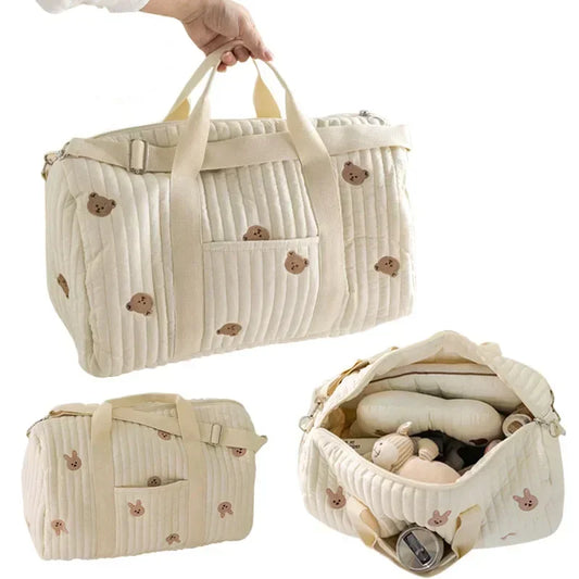 Mommy Bag Bear Diaper Tote For Maternity Travel And Stroller