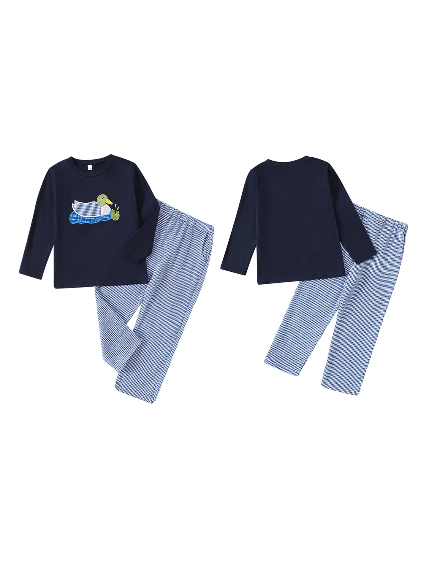 Guangdong Adorable Baby Boy Autumn Outfit Duck Applique Set