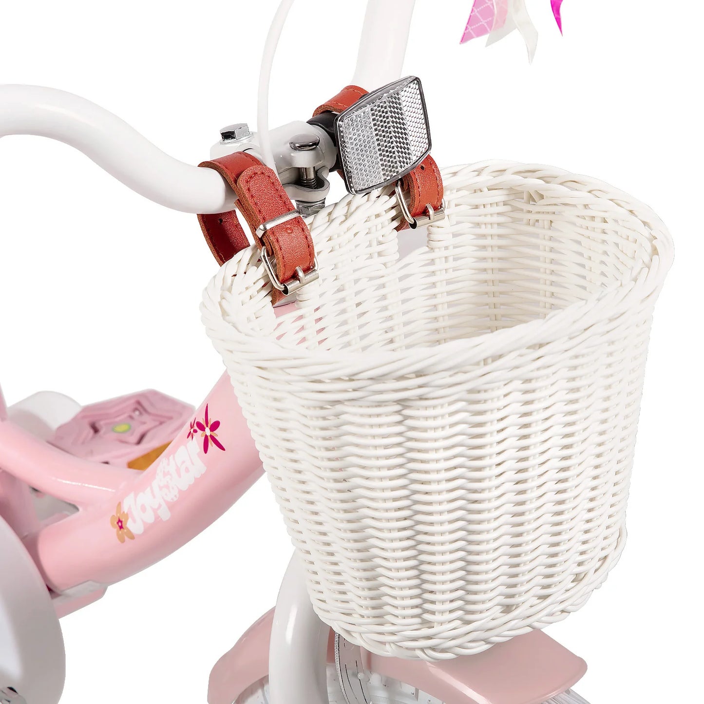 JOYSTAR Kids Bike For Girls Training Wheels Seat Streamers