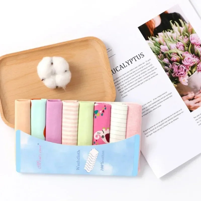 Cotton Newborn Baby Towels Set Washcloths Nursing Care
