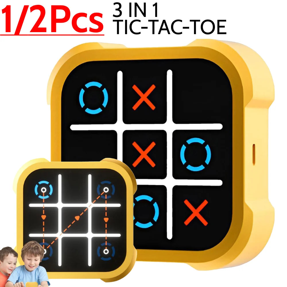 Tic Tac Toe Bolt Chess Game Puzzle For Kids Portable Toys