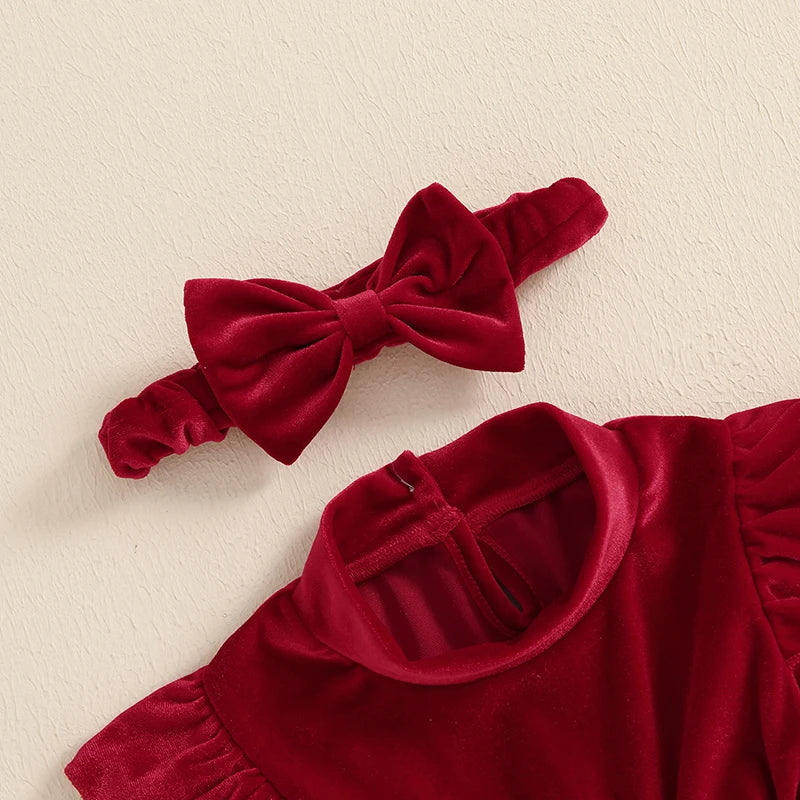 Pudcoco Toddler Girls Winter Reindeer Dress Set Leggings