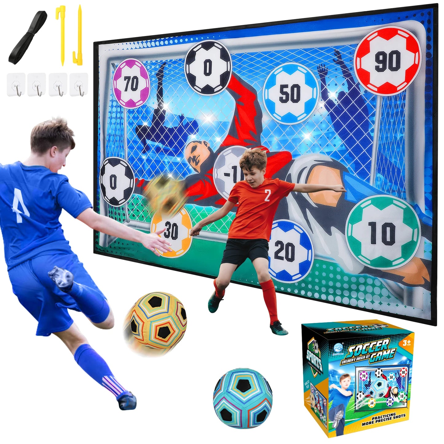 VATOS Football Ball Game Set For Kids Indoor Outdoor Play