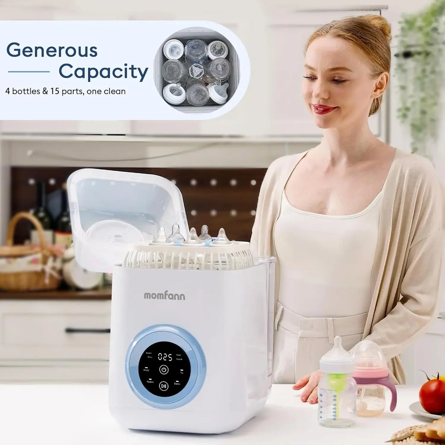 Hign-concerned 4 In 1 Baby Bottle Washer Sterilizer Dryer