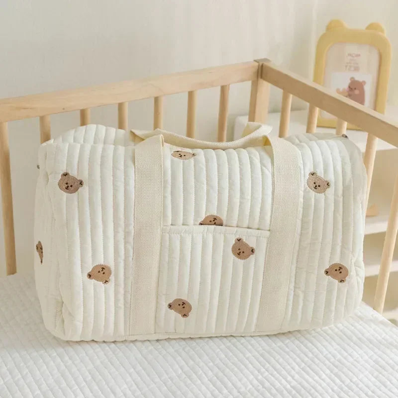Mommy Bag Bear Diaper Tote For Maternity Travel And Stroller
