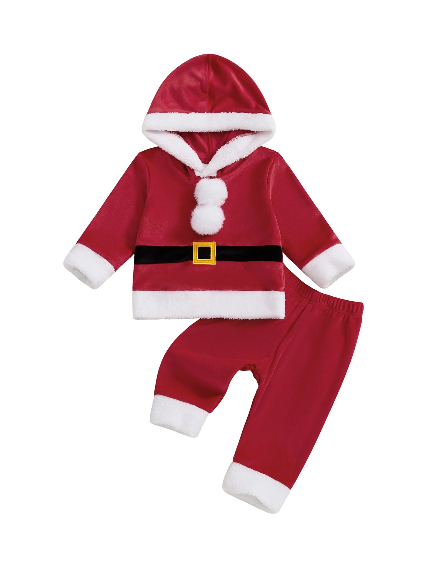 Guangdong CN Kids Santa Claus Costume Hoodie and Pants Set