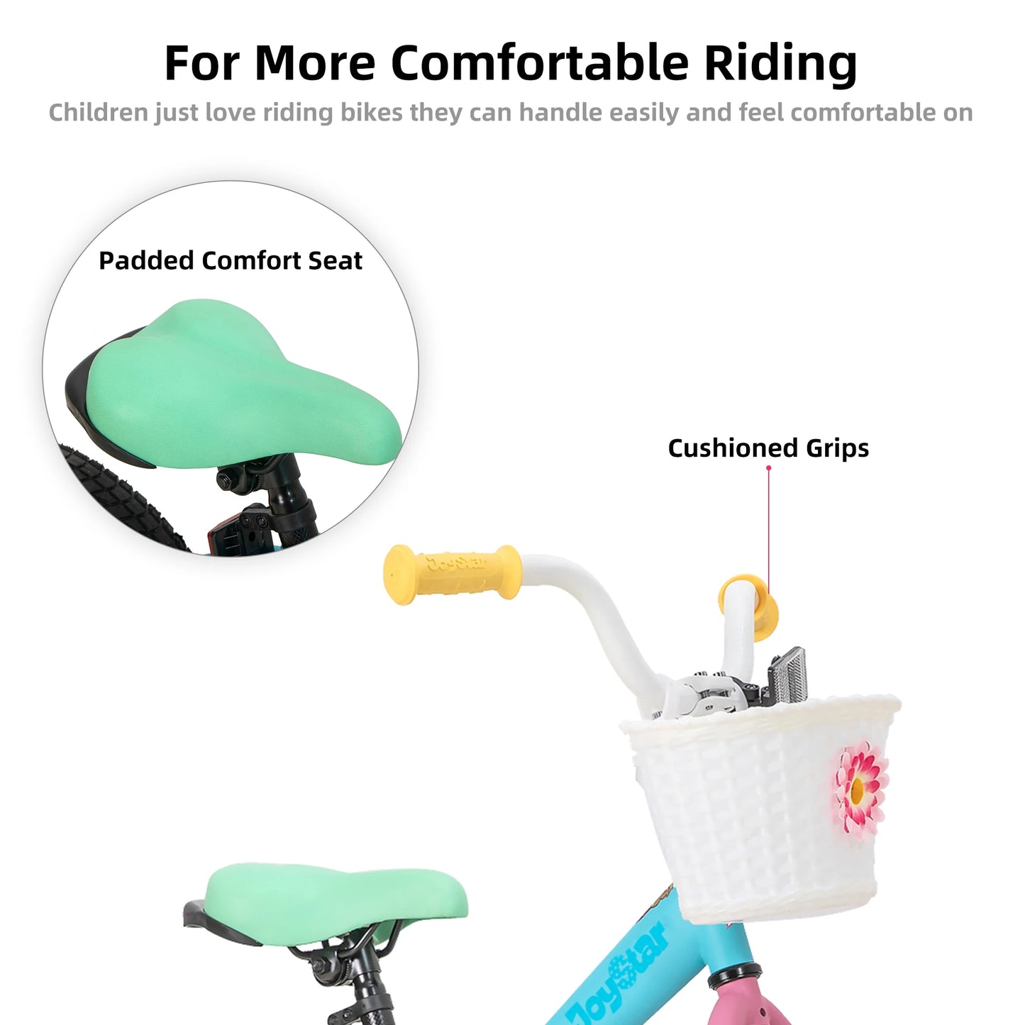 JOYSTAR Kids Bike For 2 To 7 Years With TrainingWheels