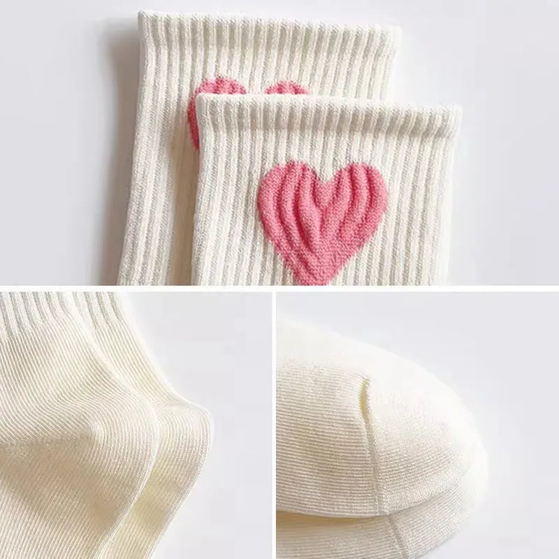 Macroupta Baby Socks Breathable Heart Pattern Girls Kids