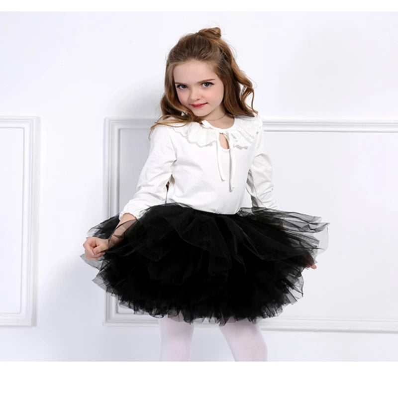 Zhejiang Baby Girls Tutu Fluffy Six Layers Princess Skirt