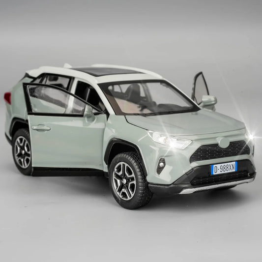 TGRCM-CZ RAV4 Diecast Toy Car With Lights And Doors