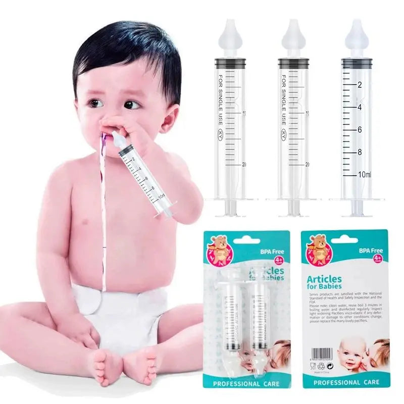 Baby Nasal Aspirator Syringe Silicone Nasal Washer For Children