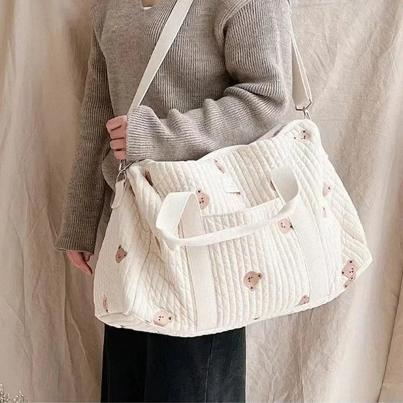 Mommy Bag Bear Diaper Tote For Maternity Travel And Stroller