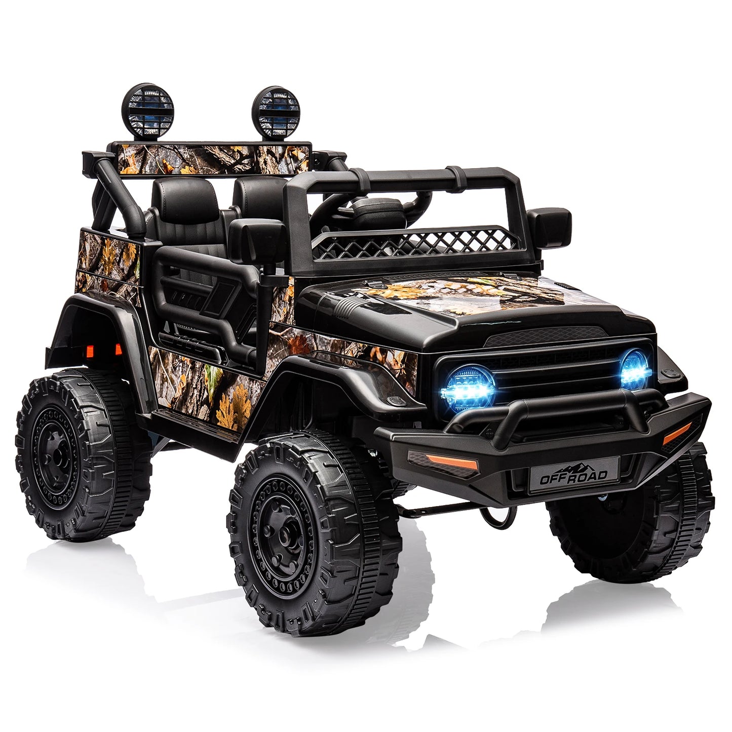 Electronic 12V Ride On Truck With Remote Bluetooth Lights