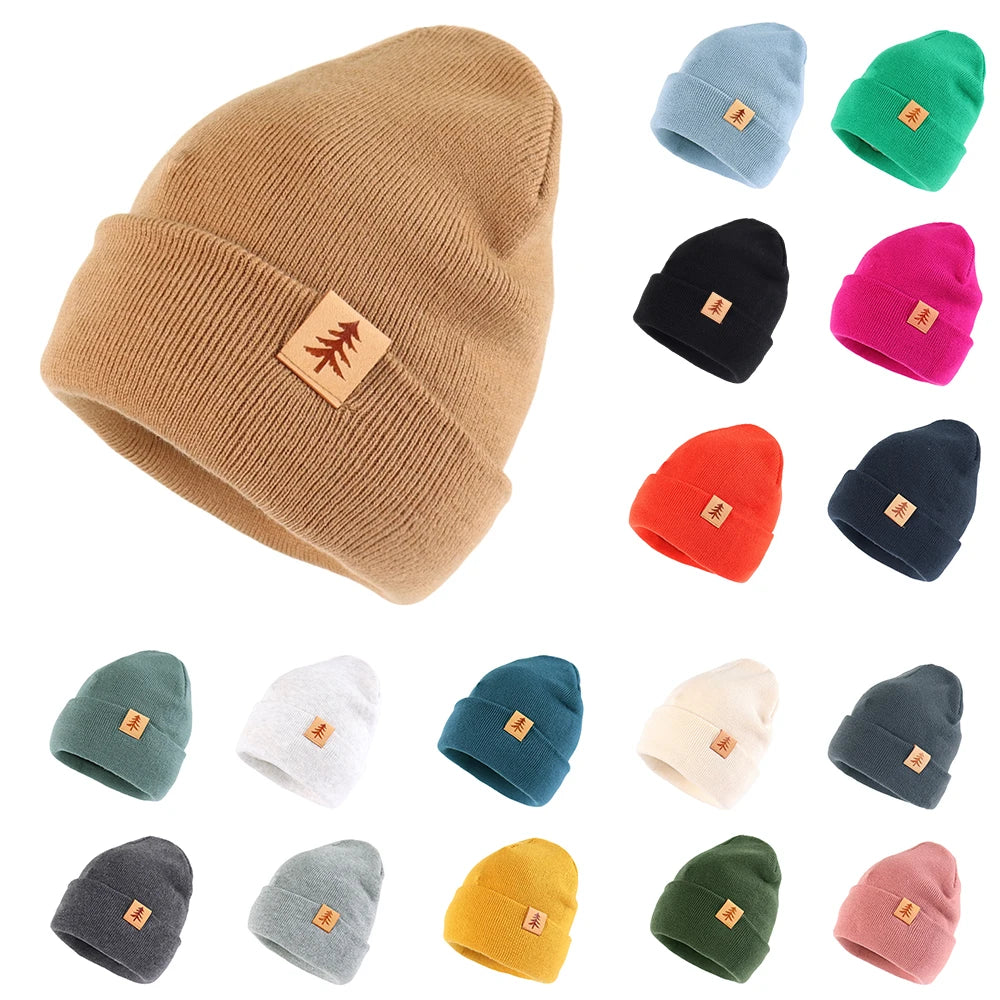 Langzhen Toddler Knit Beanie Hat Unisex Winter Warm Cap For 1 To 4 Years Old Children Soft Acrylic