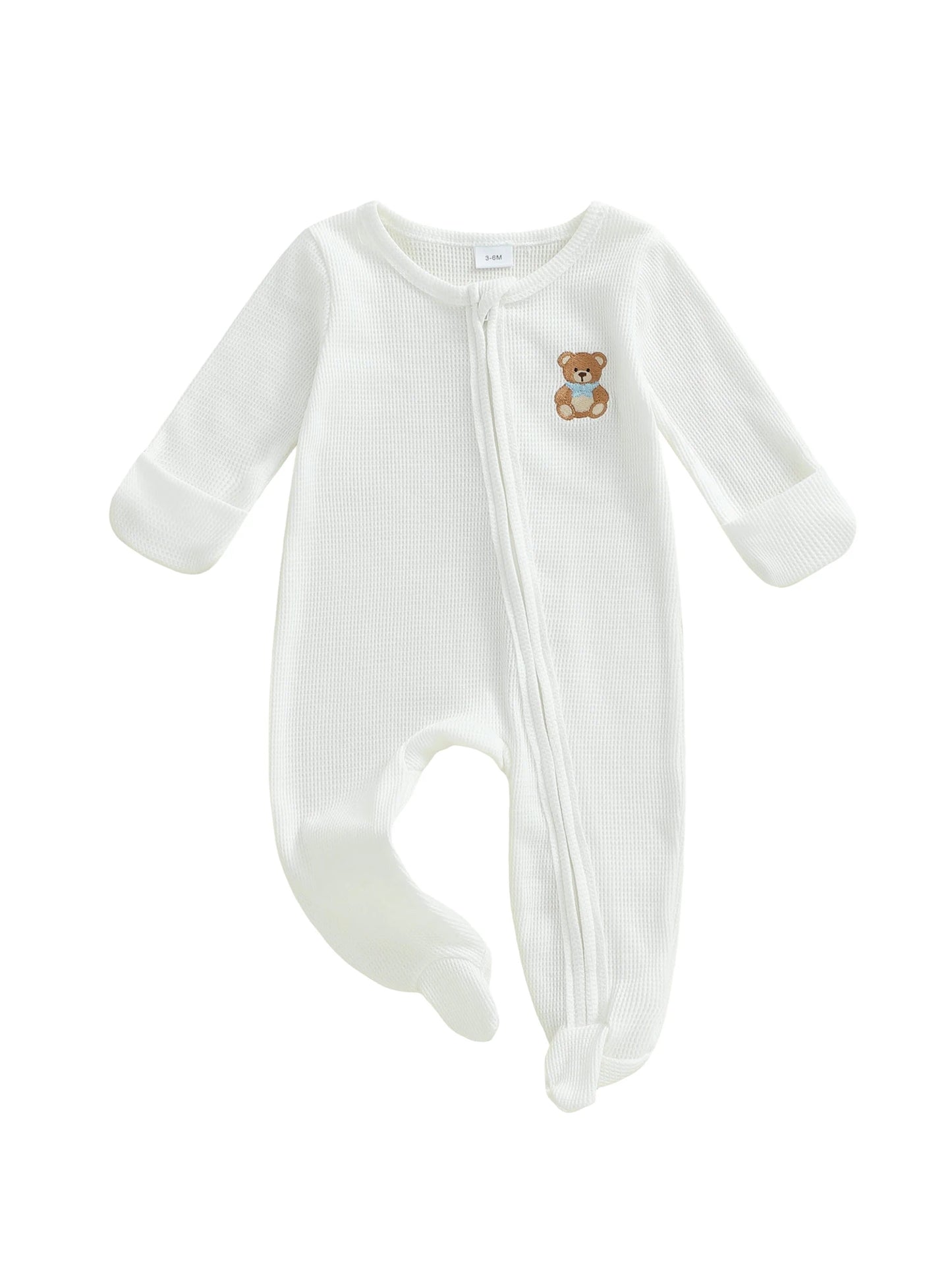 CN Guangdong Infant Hooded Animal Ear Fleece Footed Pajamas