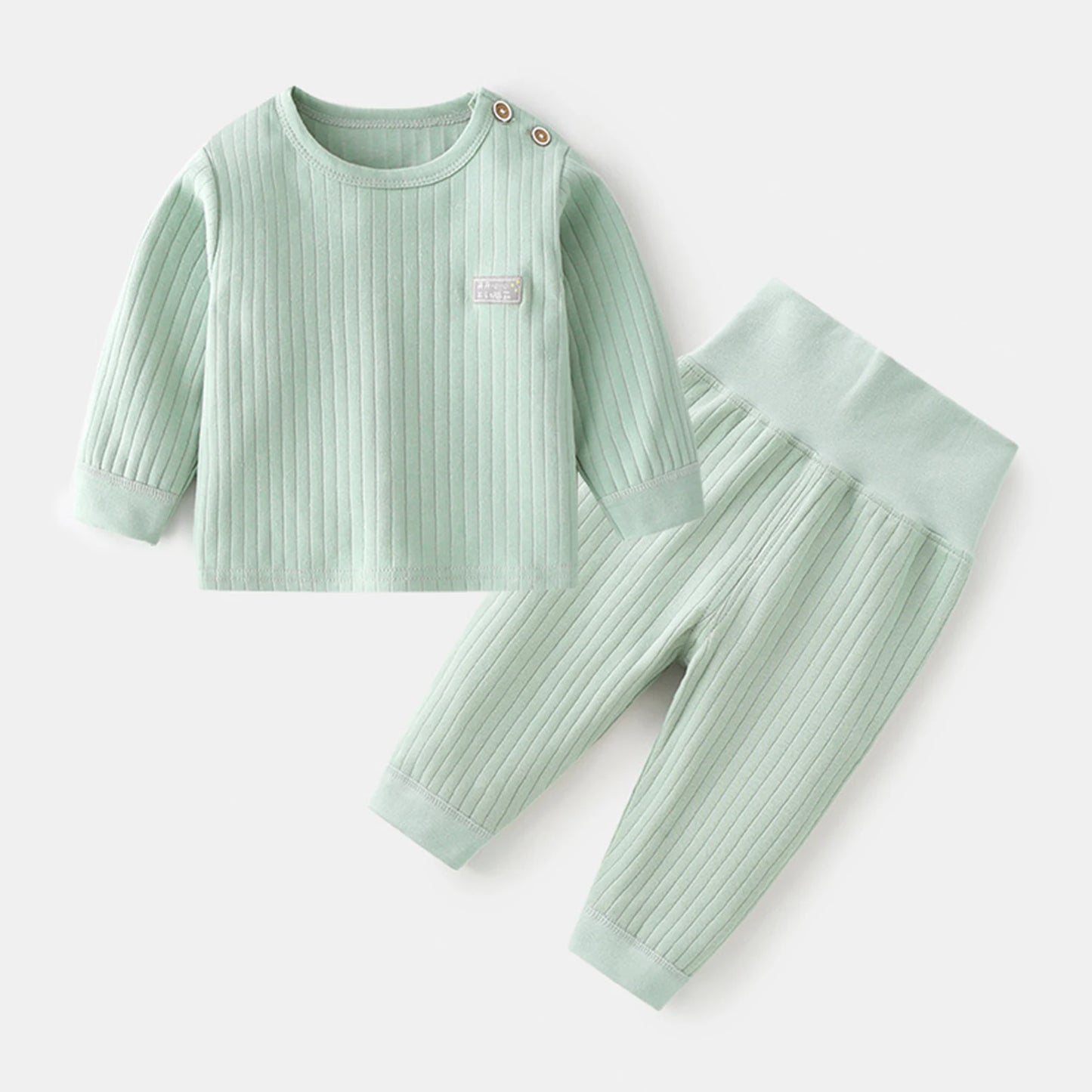Baby Thermal Sleepwear Sets Autumn Winter Unisex Pajamas