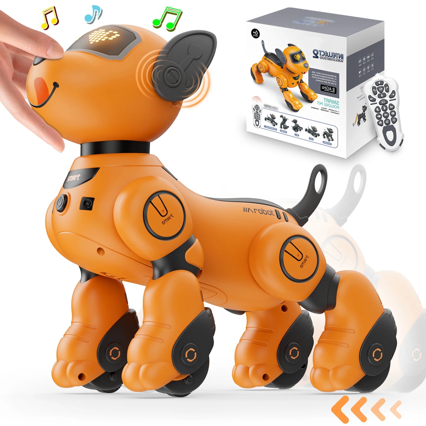 VATOS Robot Dog Toy For Kids With 2.4GHz Remote And Voice Commands
