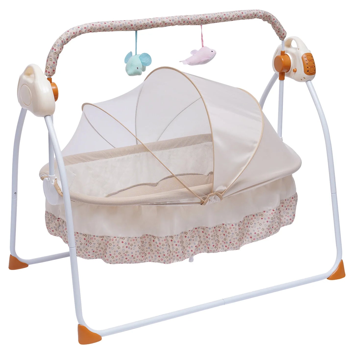 Hign Concerned Electric Baby Swing Cradle With Bluetooth