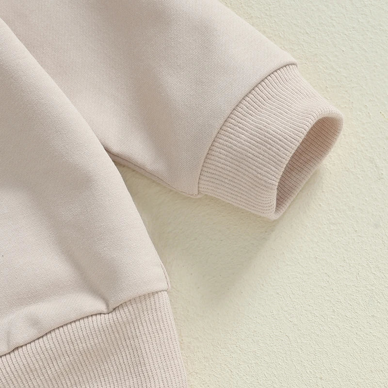 Pudcoco Infant Boy Football Print Sweatshirt and Pants Set