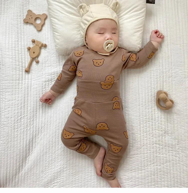 Bonkawoo 2 Piece Cotton Baby Pajama Set Long Sleeve