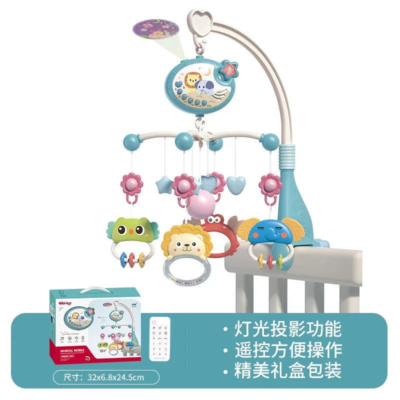 Yokibo Musical Baby Crib Mobile With Lights Remote Control
