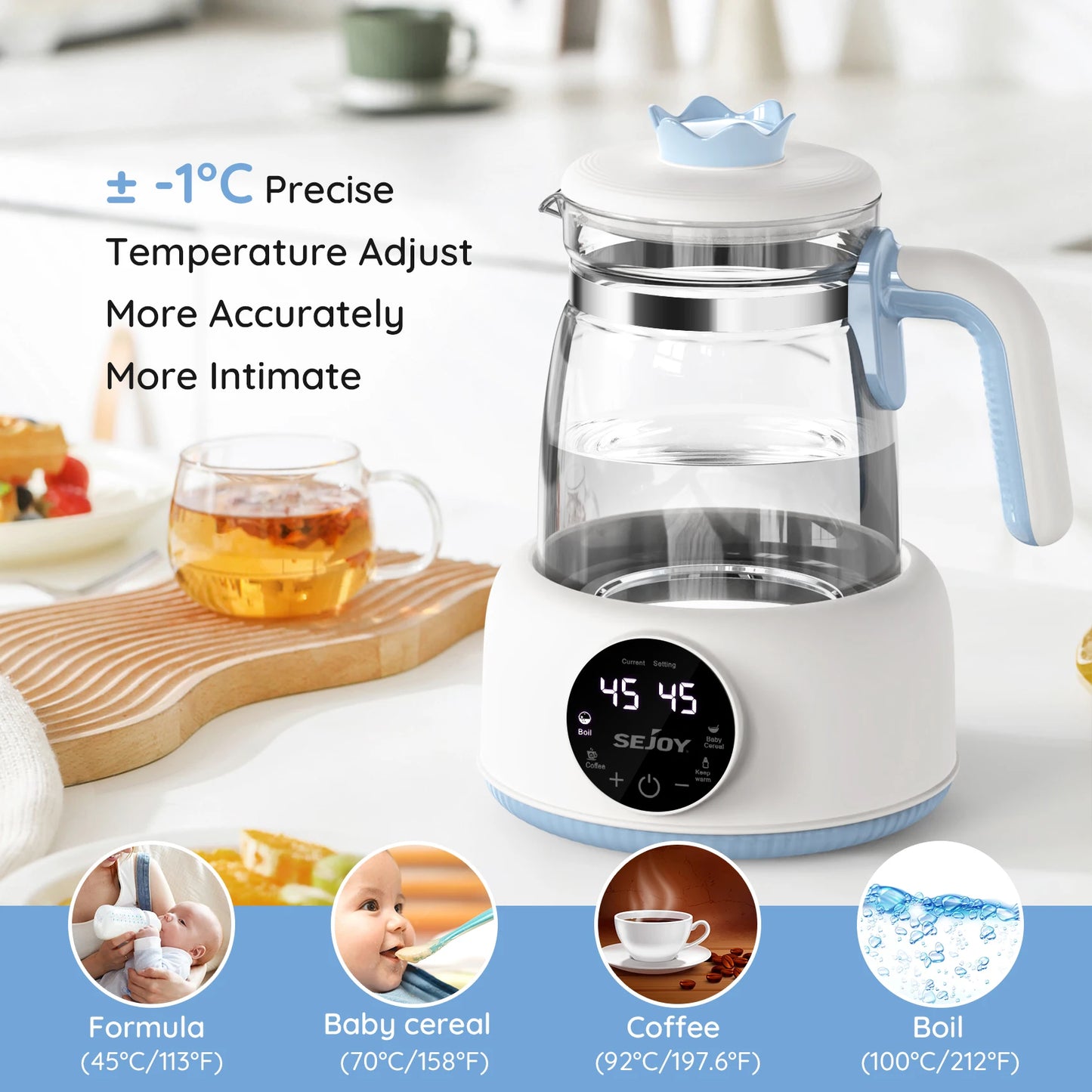 Sejoy Electric Milk Bottle Warmer Thermostatic Infant Modulator