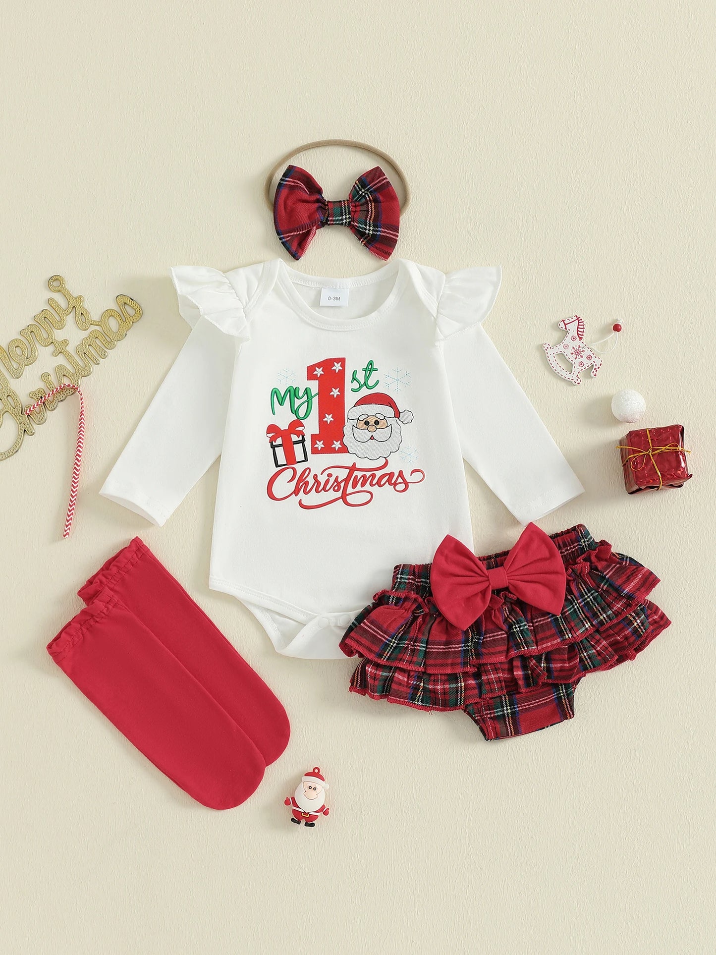 Toddler Girls Winter Outfit Set Dress Leggings Headband Boots