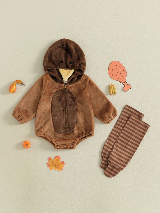 Guangdong Adorable Infant Chicken Outfit Hooded Romper