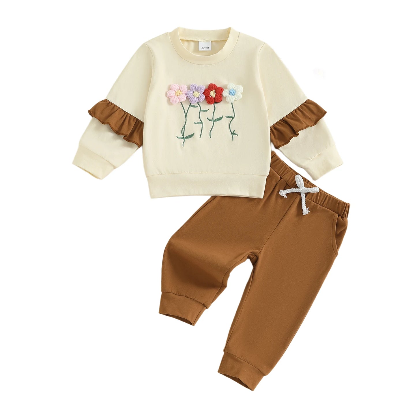 Toddler Girls Winter Knit Sweater And Fleece Leggings Set