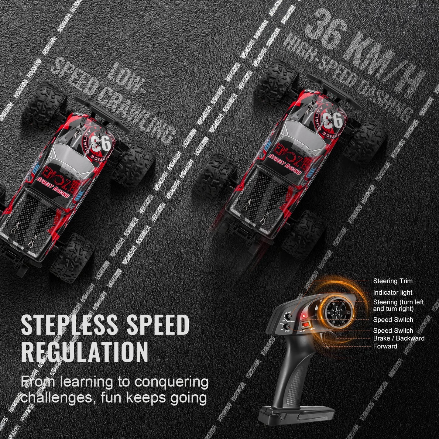 SucceBuy 1To18 RC Car 40kmh High Speed 4WD Monster Truck