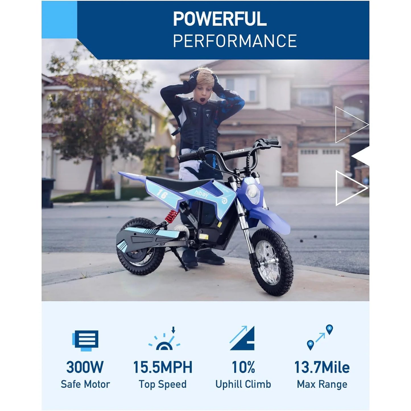 Hiboy Electric Dirt Bike For Kids 36V 300W Three Speed