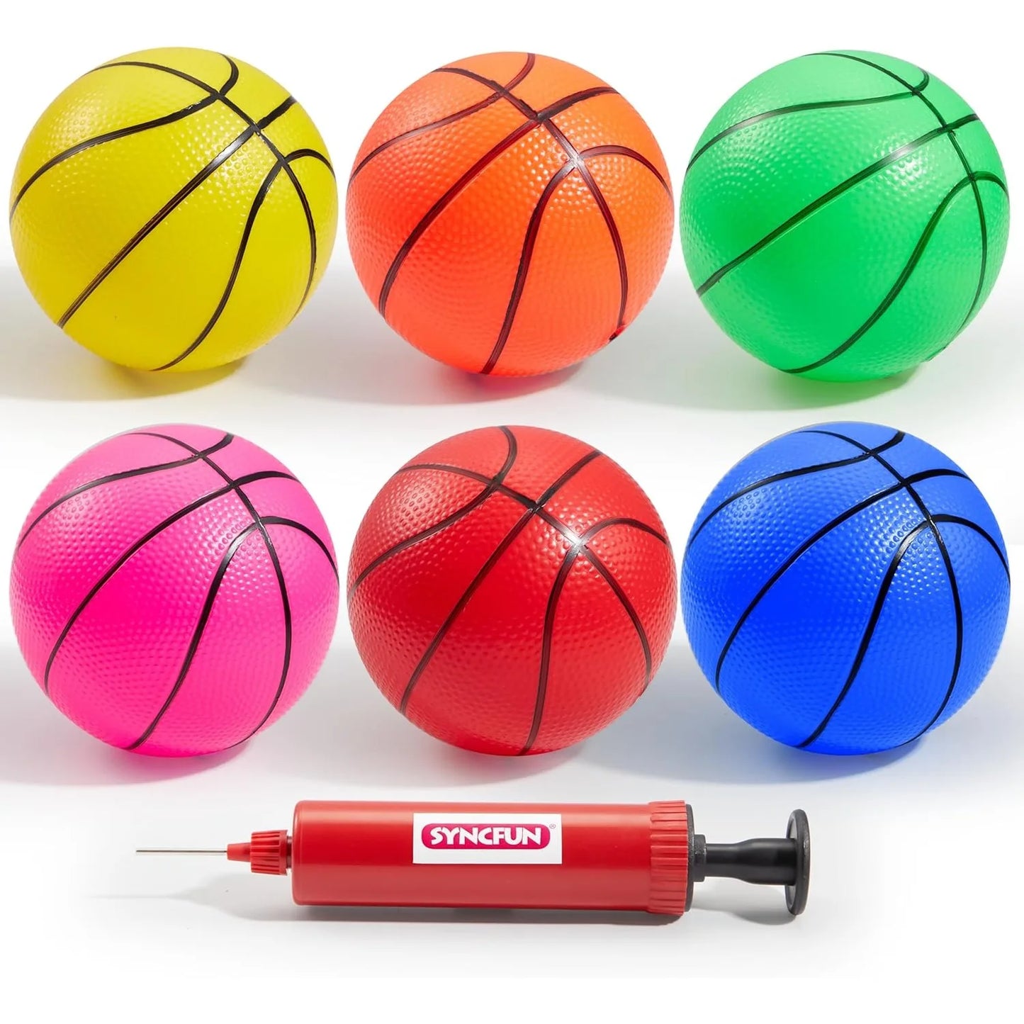 Joyfy 6 Pack Mini Basketballs For Toddlers Inflatable Toys