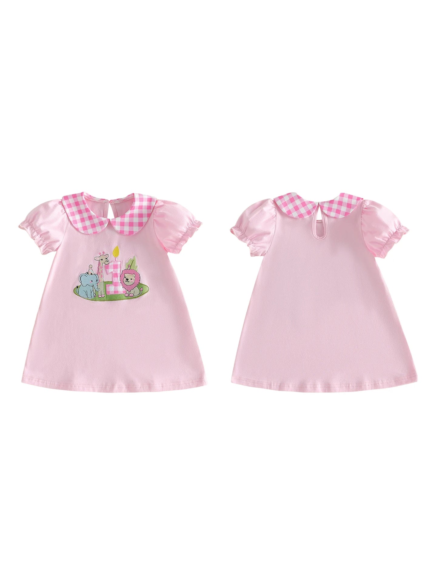 Toddler Girls Party Dress With Floral Embroidery And Ruffled Sleeves