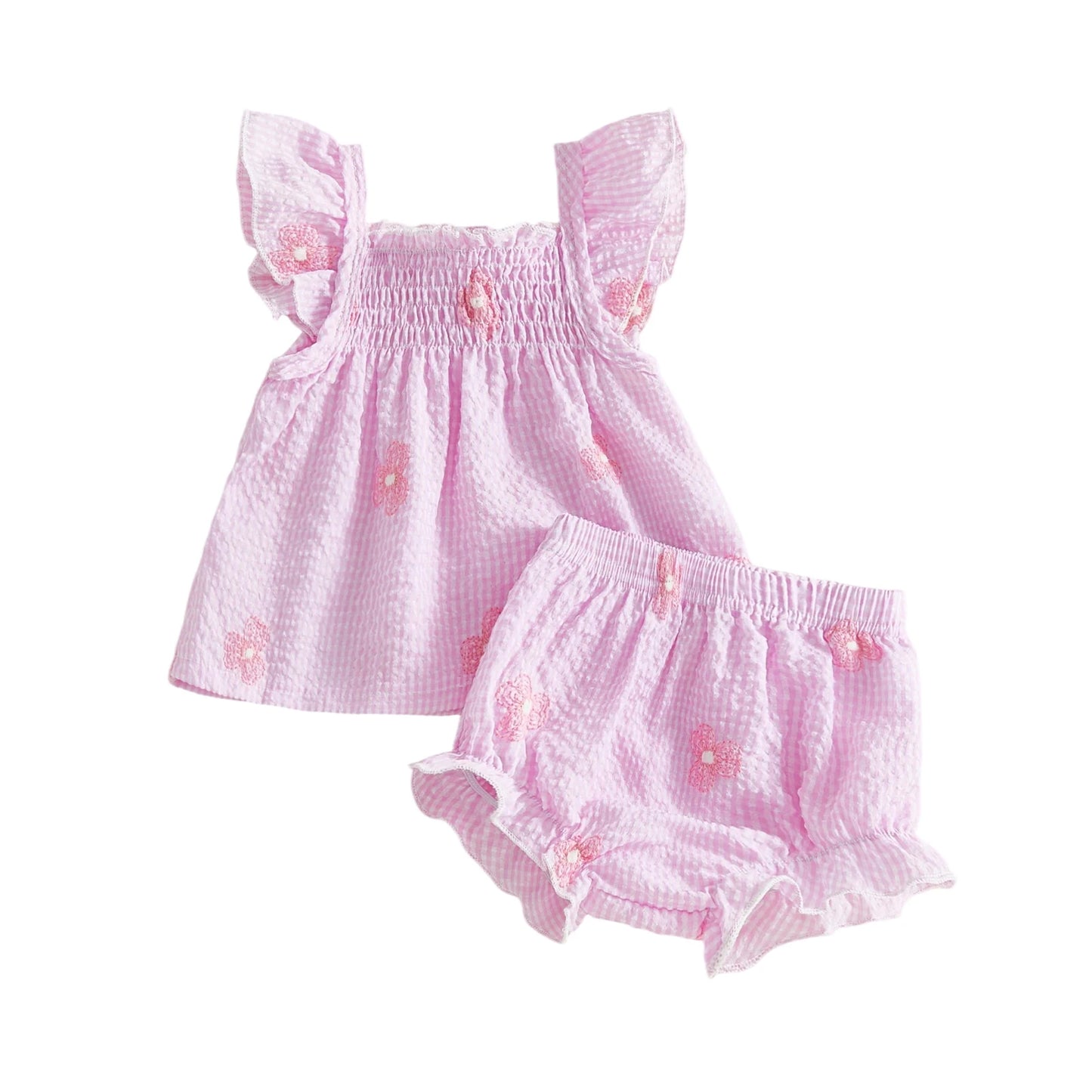 Floral Print Off Shoulder Ruffle Crop Top And Shorts Set