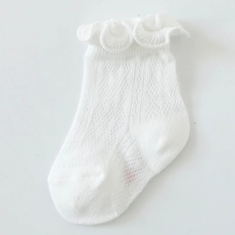 Lytwtw's Baby Cotton Socks Infants Toddlers Summer