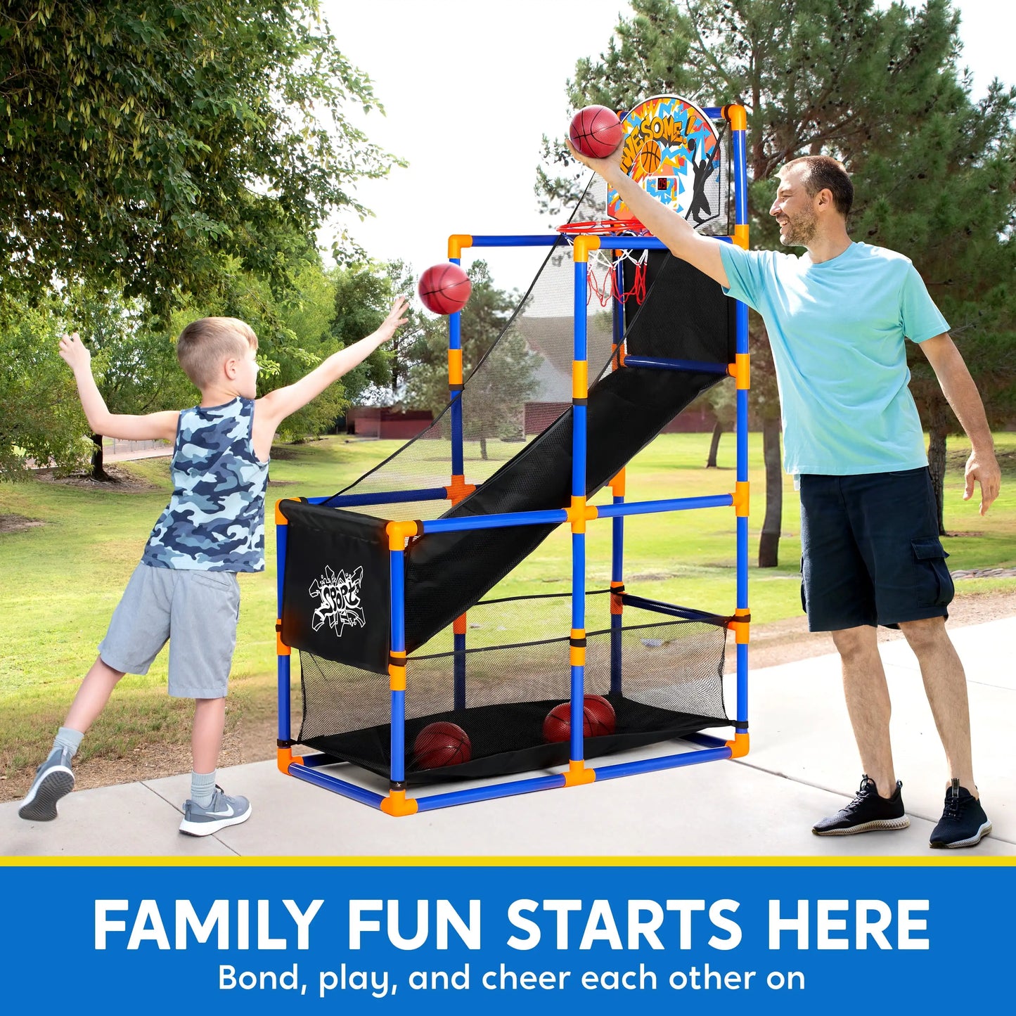 Joyfy LED Scoring Arcade Basketball Game With 4 Balls