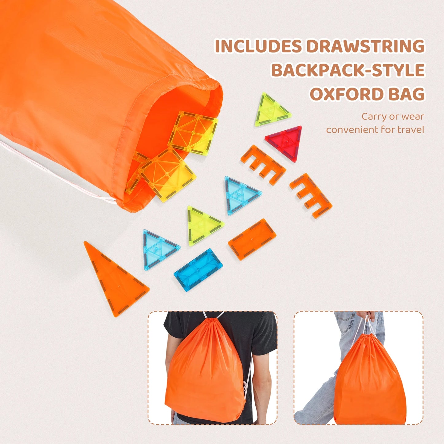 SucceBuy Magnetic Tiles Building Set for Toddlers and Kids