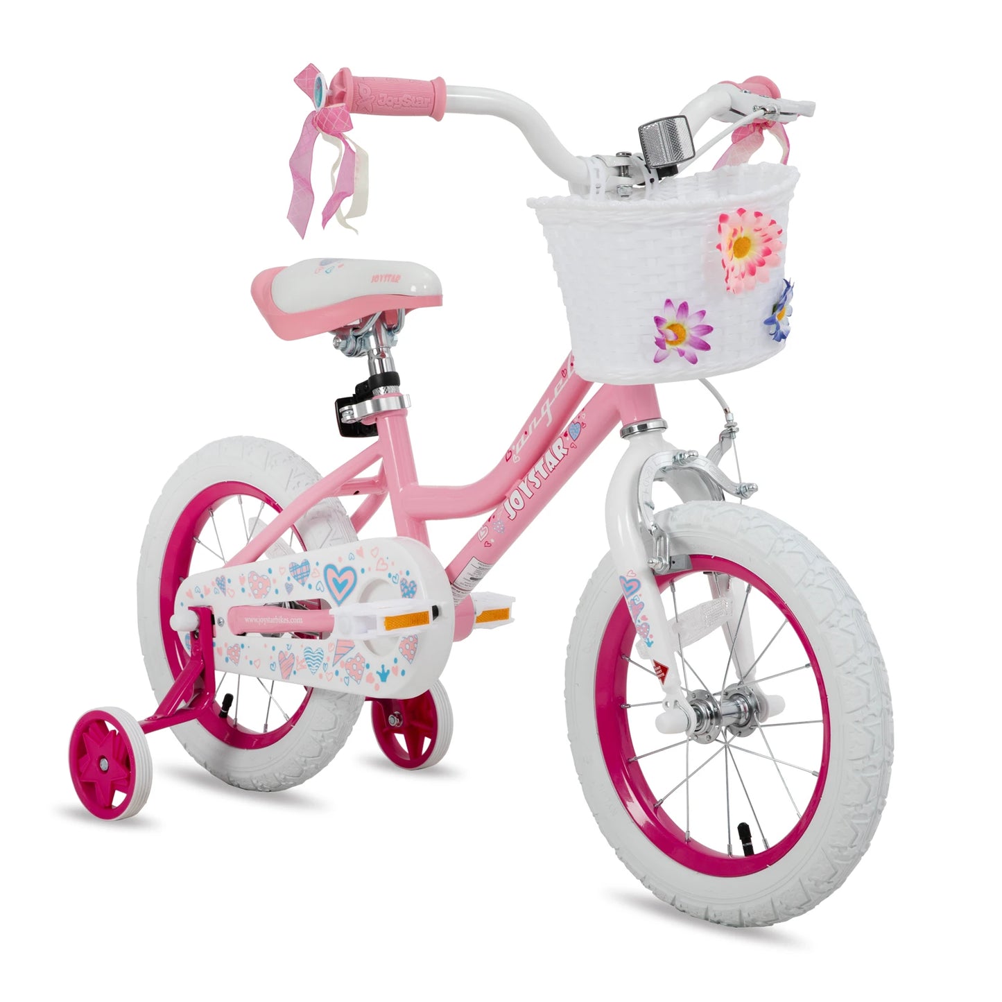 Joystar Kids Bike With Training Wheels And Front Basket